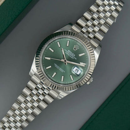 Rolex Datejust Green Dial Jubilee Bracelet 41mm