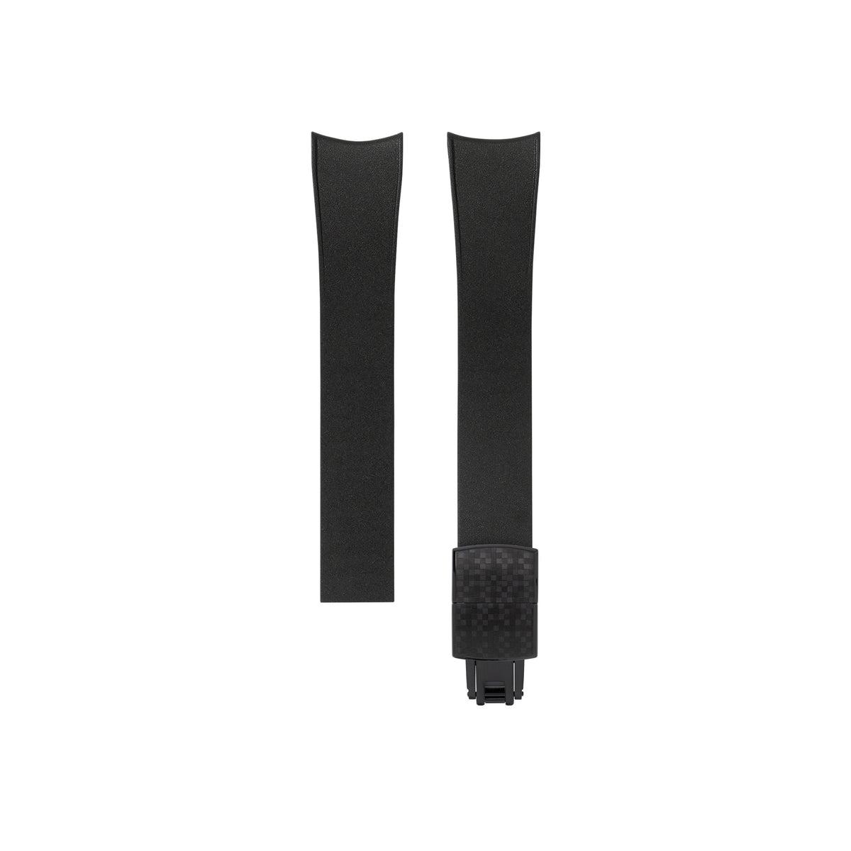 Black Curved CTS Rubber Strap