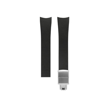 Black Curved CTS Rubber Strap