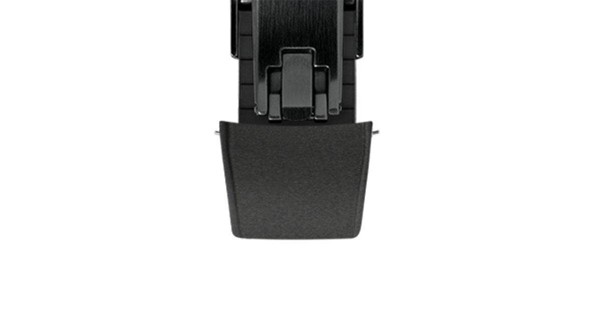 Black Curved CTS Rubber Strap