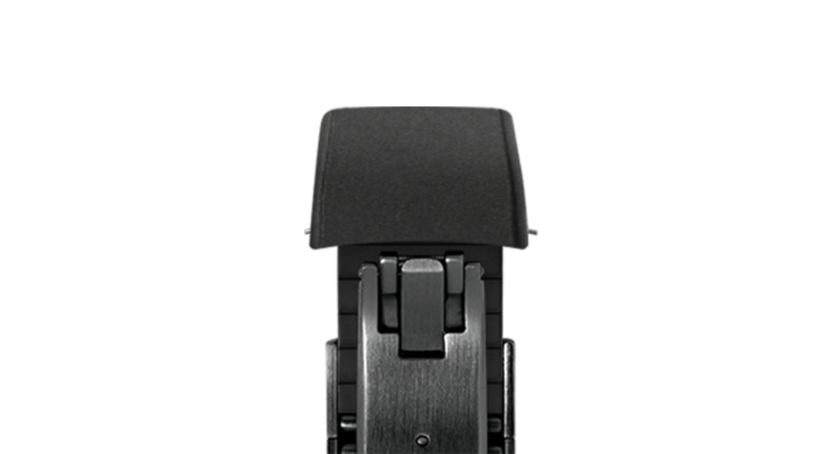 Black Curved CTS Rubber Strap