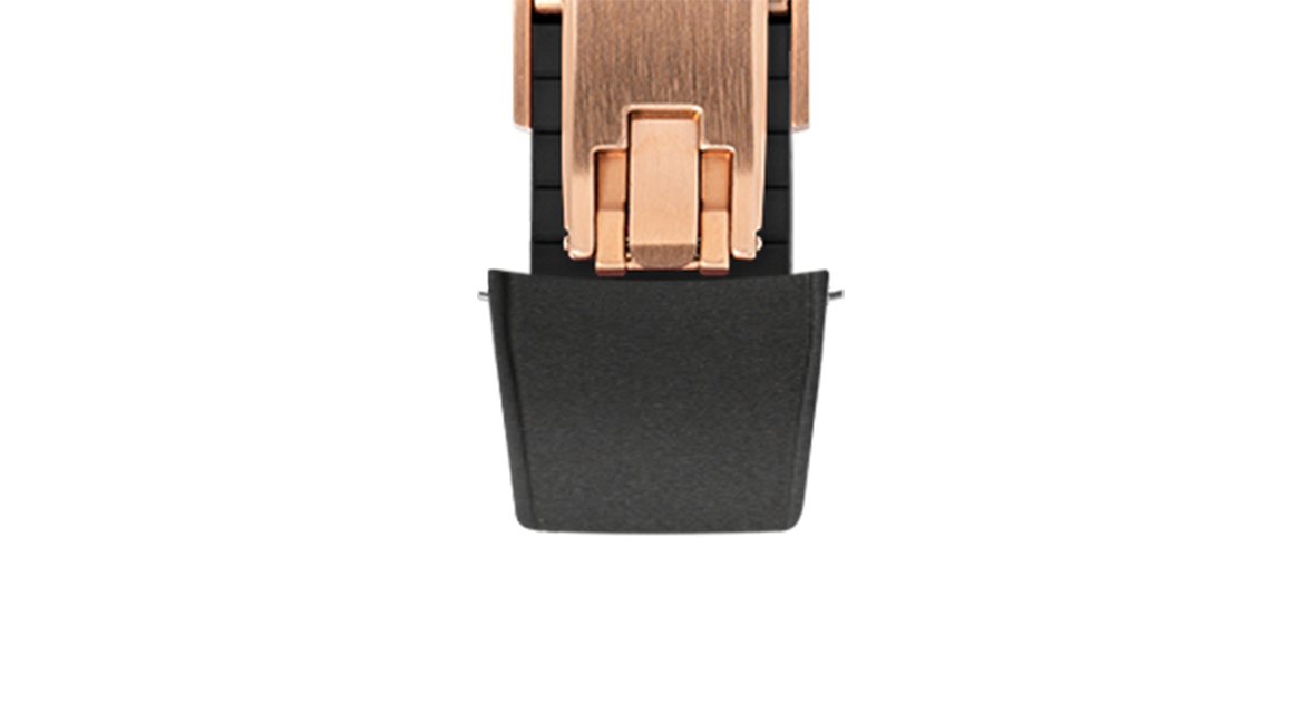Black Curved CTS Rubber Strap