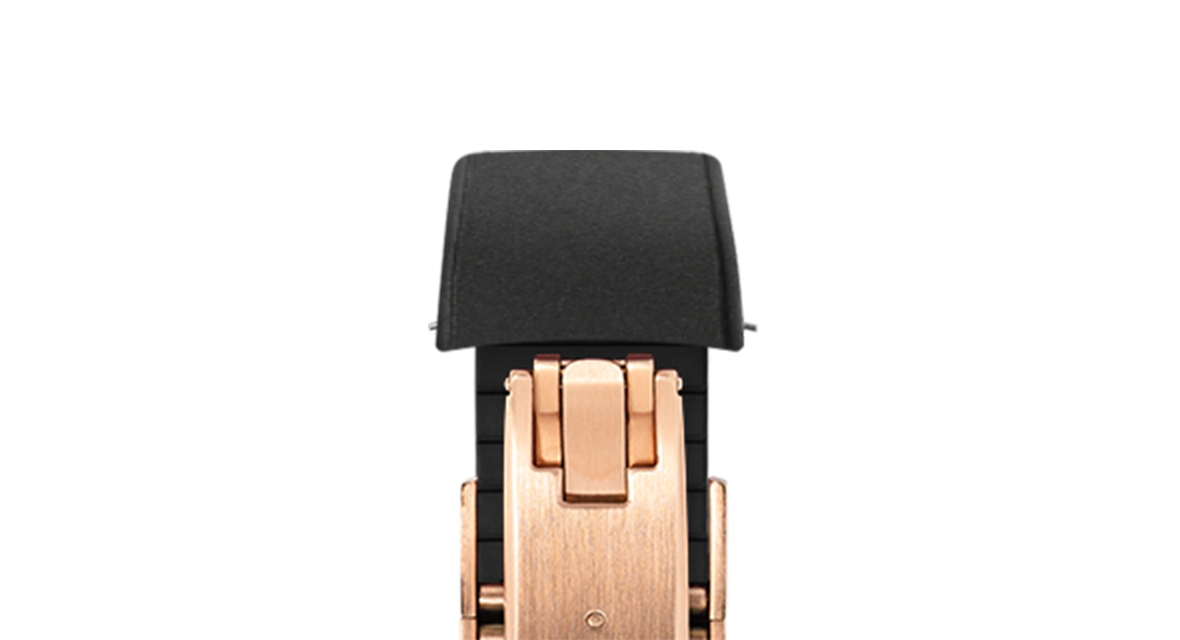 Black Curved CTS Rubber Strap