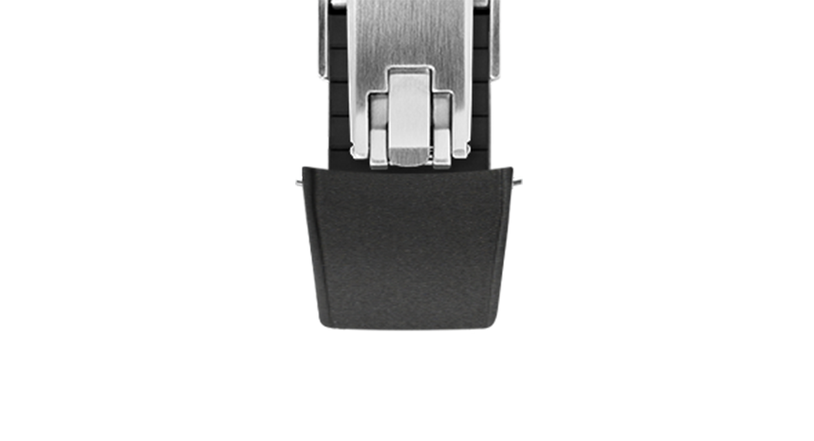 Black Curved CTS Rubber Strap