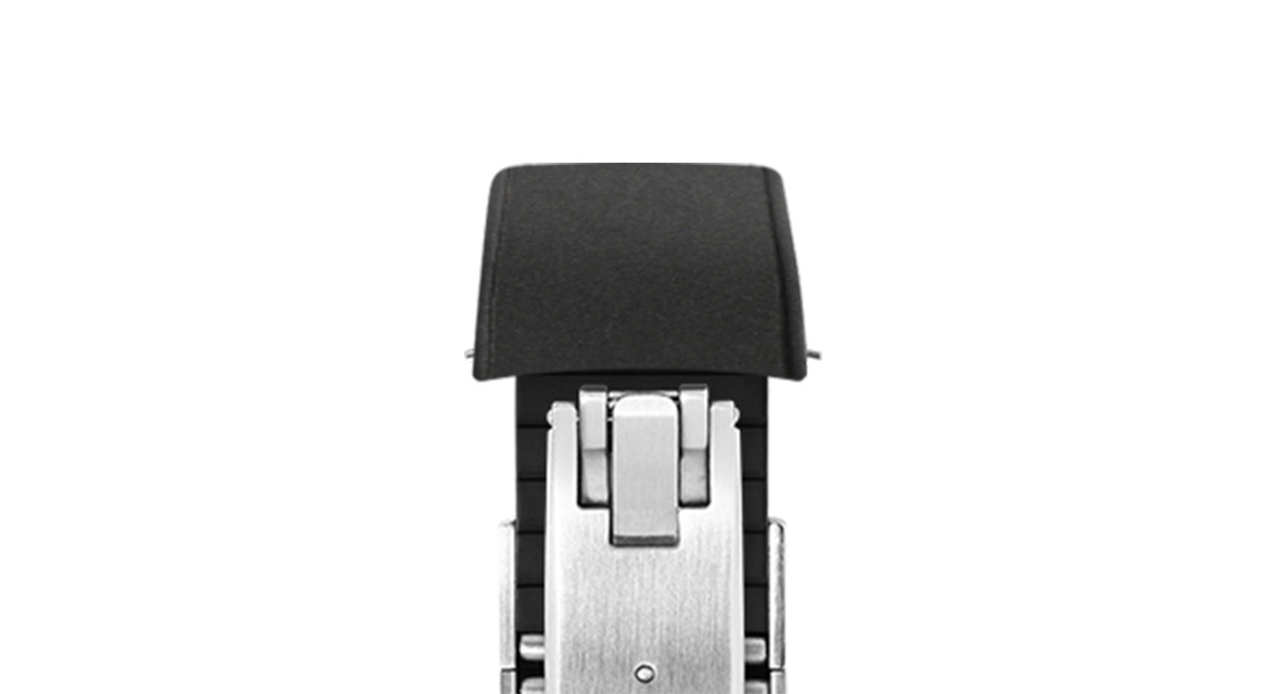 Black Curved CTS Rubber Strap