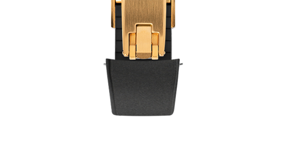 Black Curved CTS Rubber Strap