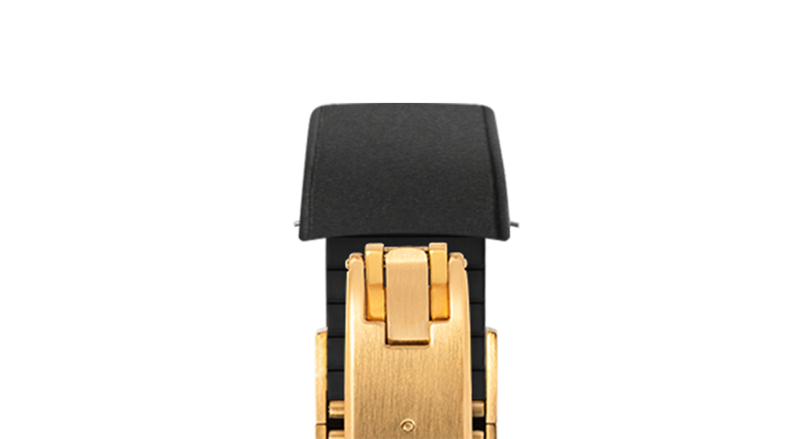 Black Curved CTS Rubber Strap