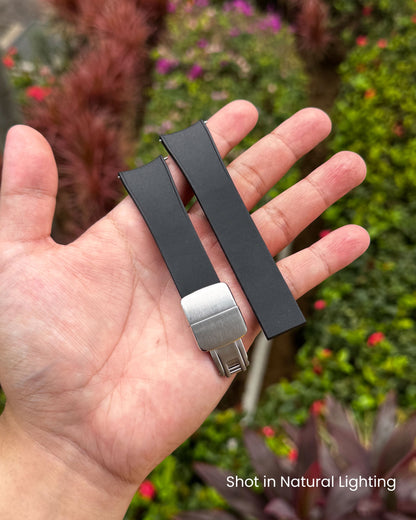 Black Curved CTS Rubber Strap